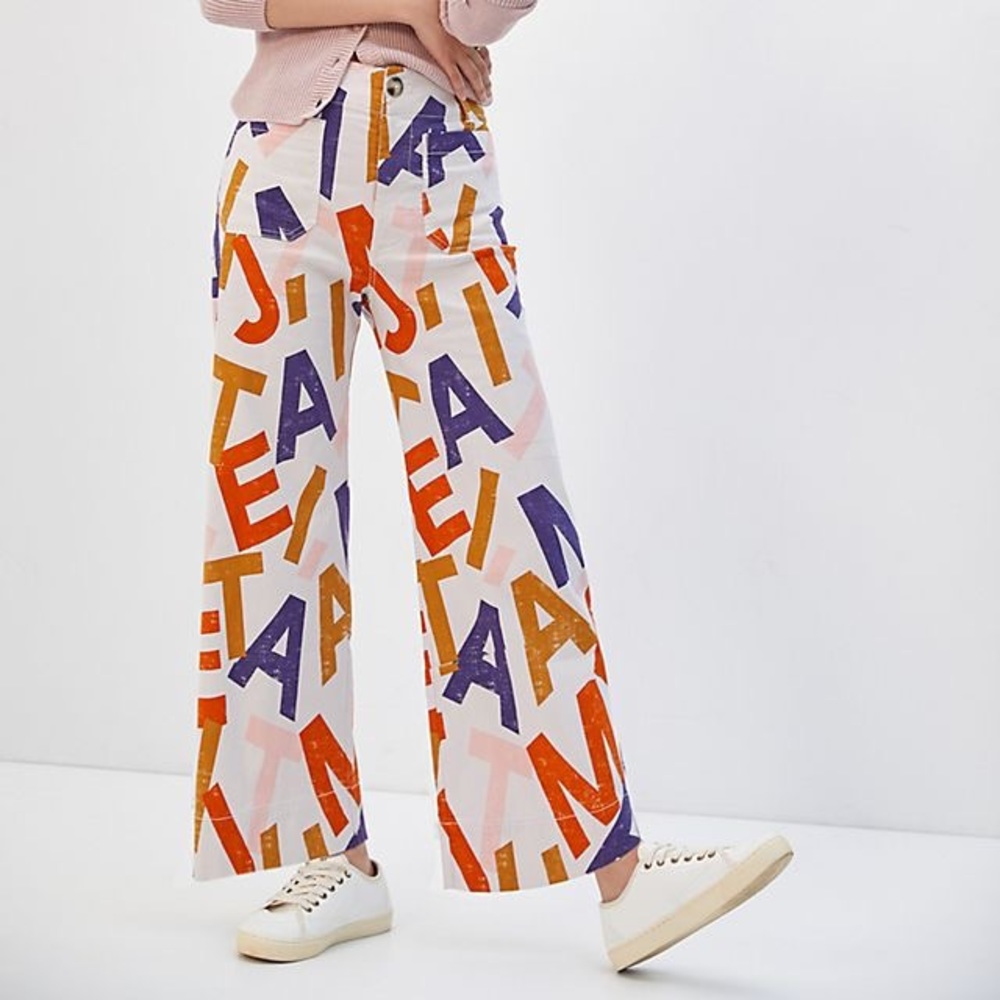 Maeve Colette Wide-Leg pants size 27